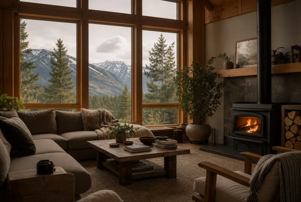 A warm, comfortable, well-insulated living room